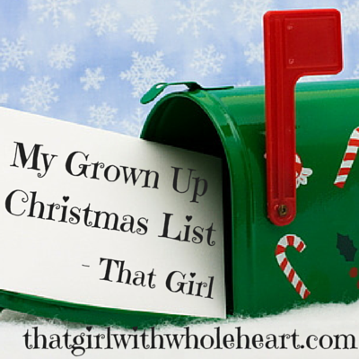 My Grown Up Christmas List