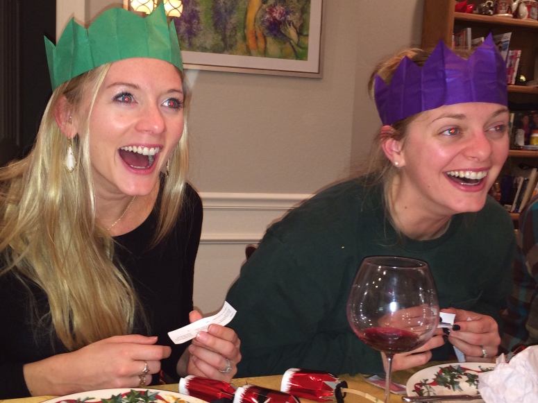 Skyler and Chelsea Christmas Cracker Crowns